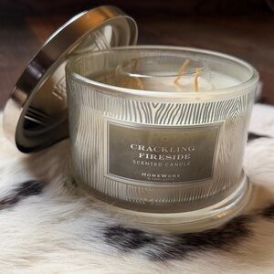 HomeWorx by Harry Slatkin 18 Oz Crackling 🔥 Fireside Candles